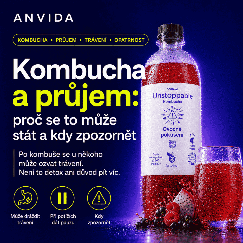 Kombucha a průjem: kdy zpozornět
