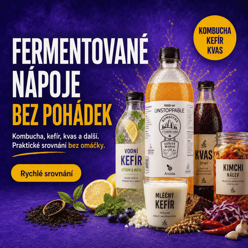 Fermentované nápoje doma: kefír, kvass a jun