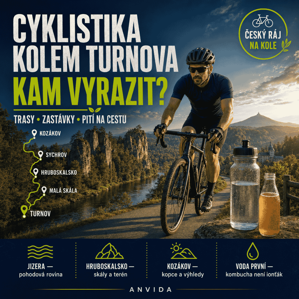 Cyklotrasy kolem Turnova: 5 výletů a pití na cestu