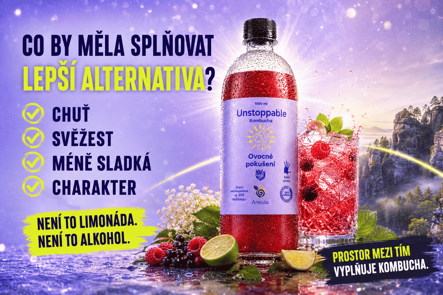 Lokální RAW kombucha z Turnova