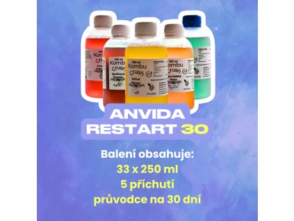 Anvida RESTART 30 - 30denní program s kombuchou pro více energie
