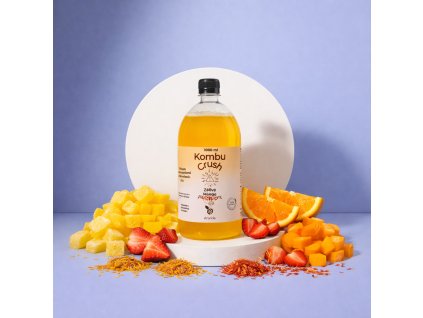 Kombucha s příchutí manga a citrusů