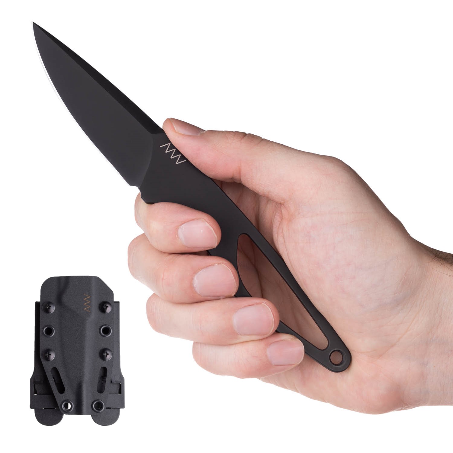 ACTA NON VERBA P100 Blade: Cerakote Black, Handle: / paracord