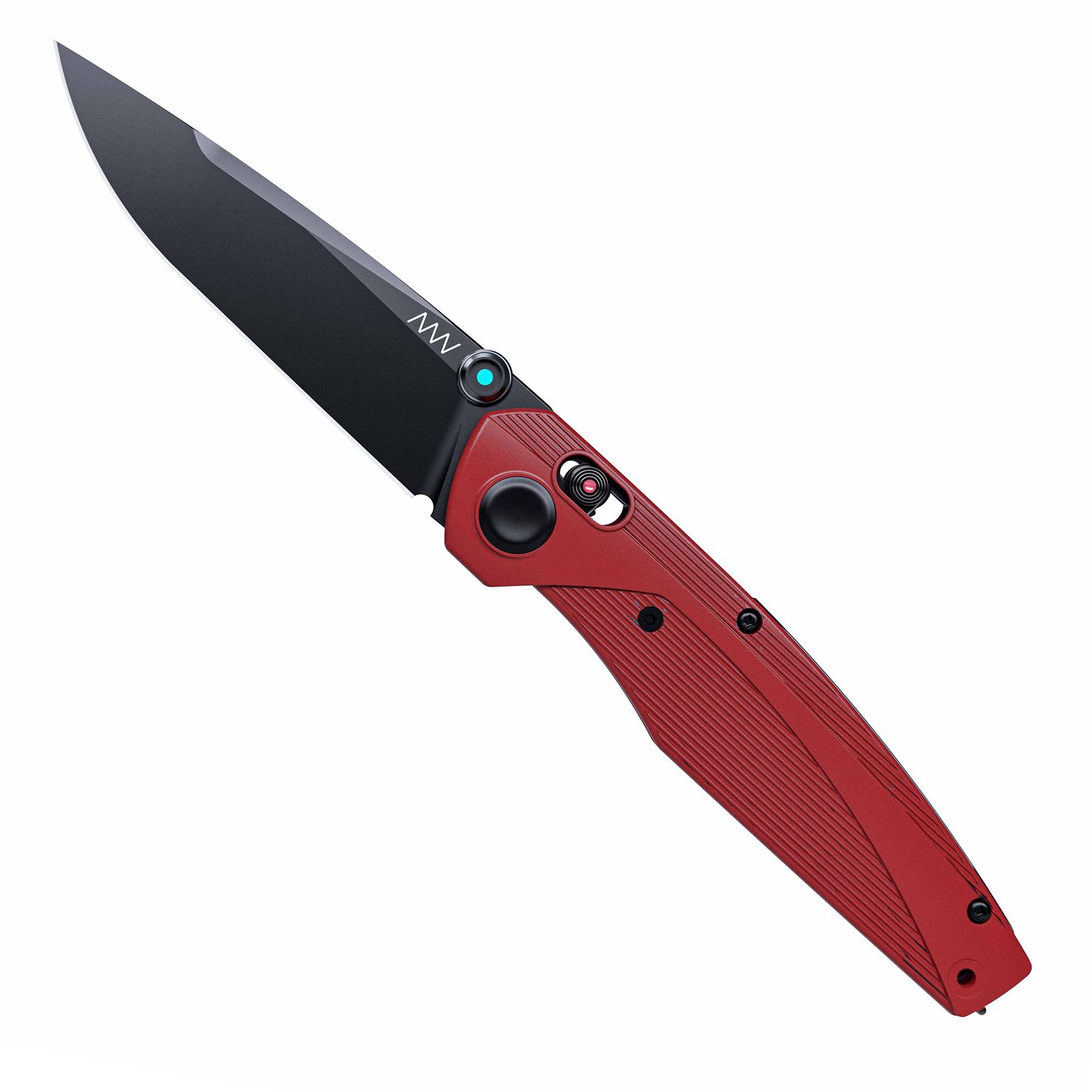 ACTA NON VERBA A100 Blade: DLC Black ELMAX, Handle and Lock: GRN Red / Alock