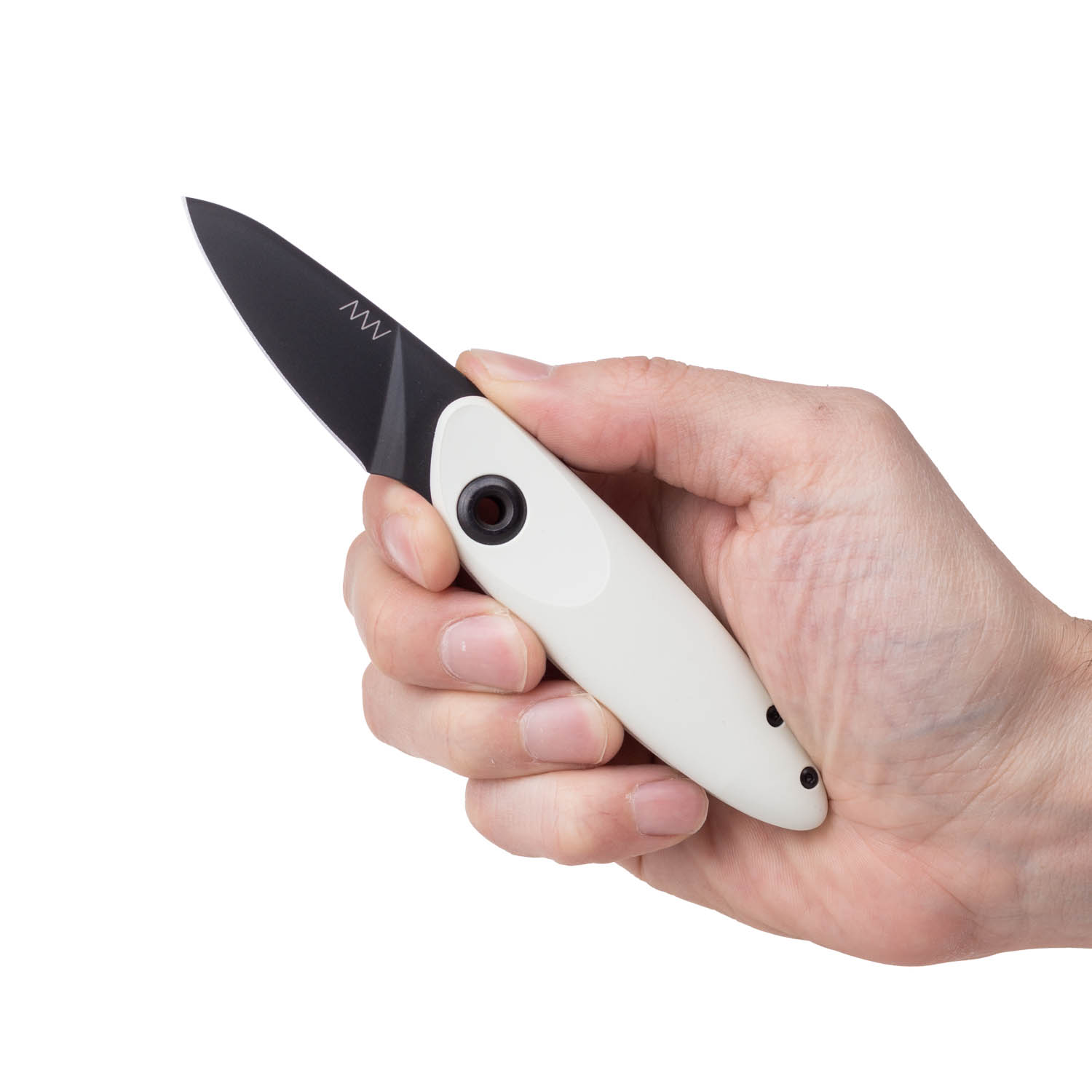 Z070 Blade: BB DLC Black / Plain edge, Handle and Lock: GRNPU Mintwhite