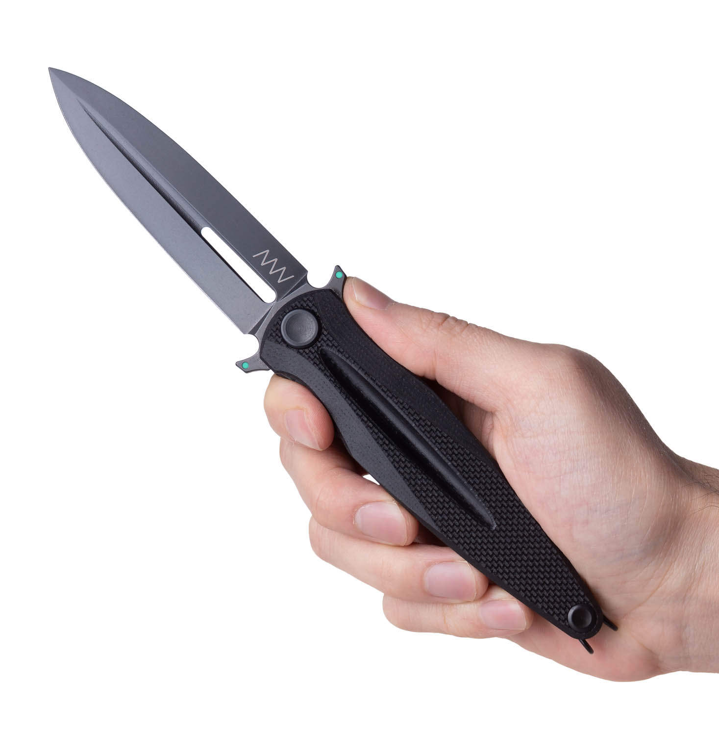 Z400 BB Blade: DLC Black / Plain edge, Handle and Lock: G10 Black / Liner Lock