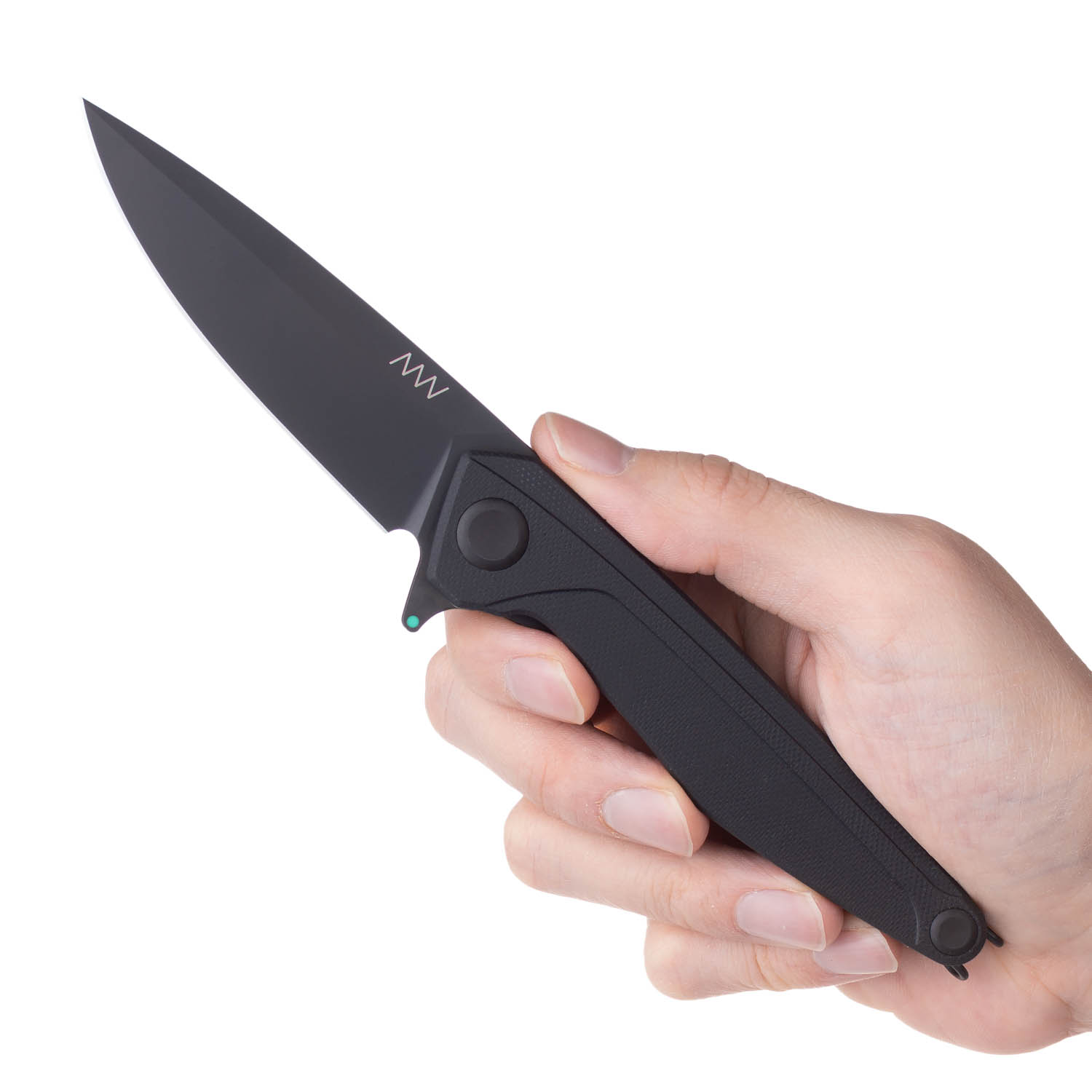 ACTA NON VERBA Z300 BB Blade: DLC / Plain edge, Handle and Lock: G10 Black / Liner Lock