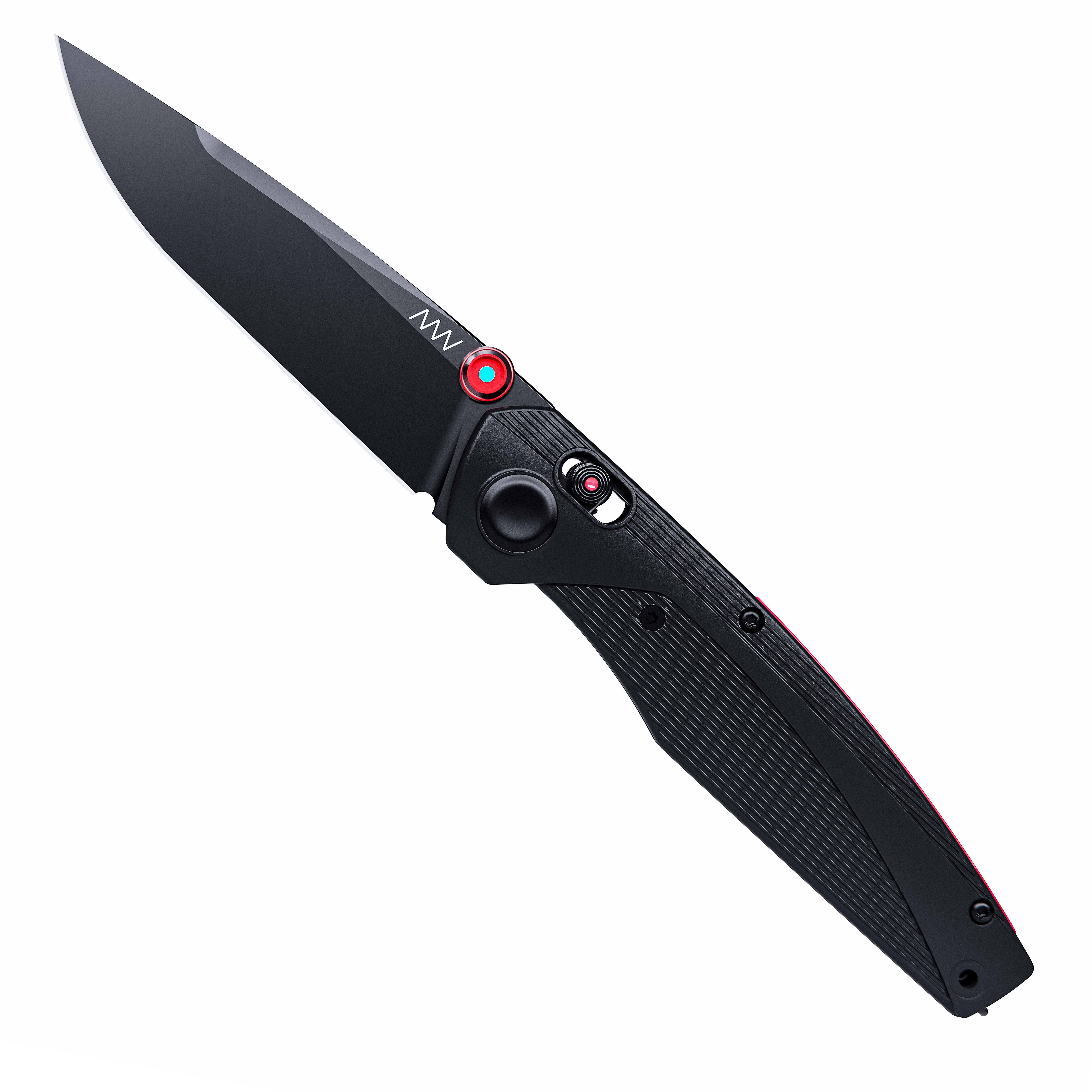 ACTA NON VERBA A100 BB Blade: DLC Black ELMAX, Handle and Lock: GRN Black / Alock