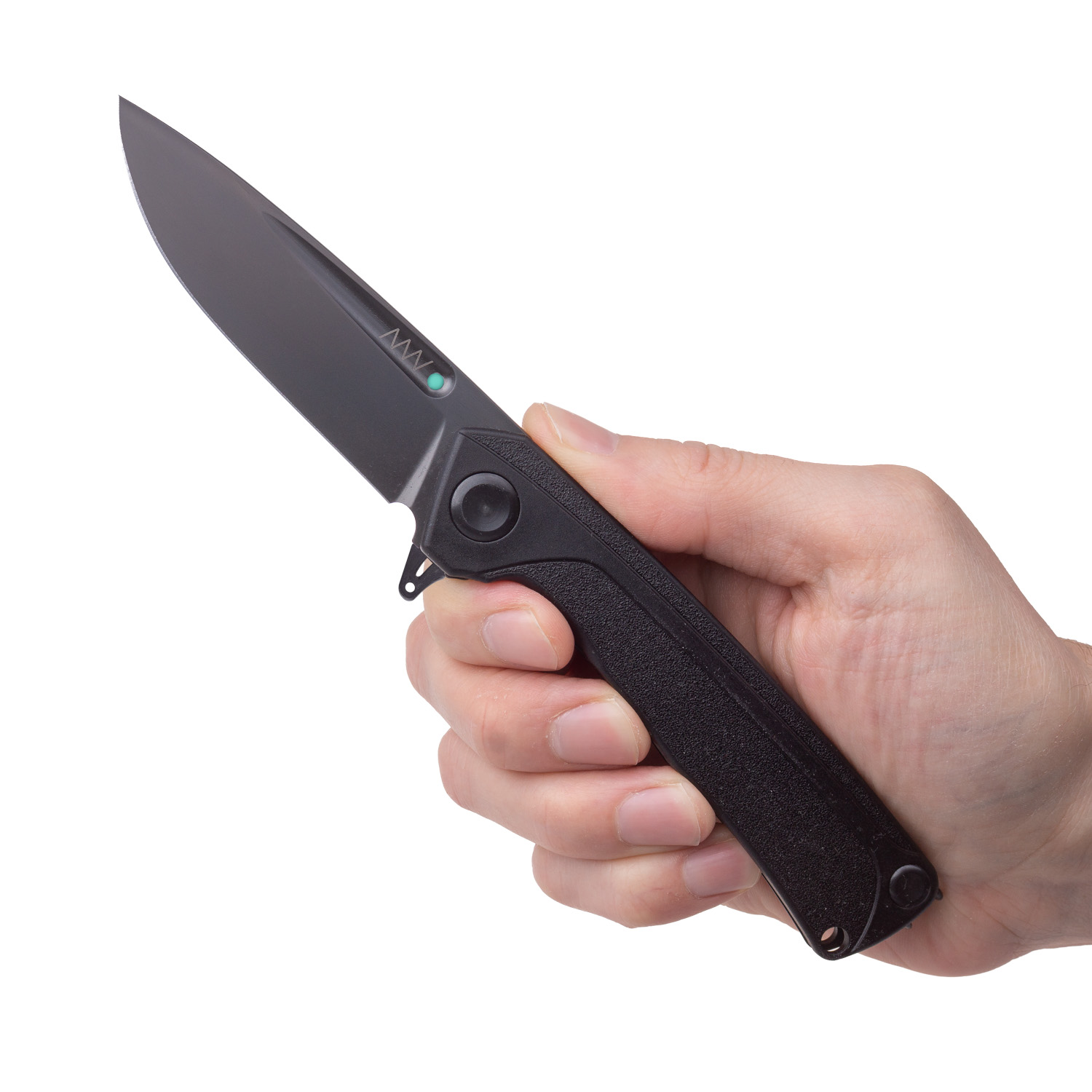 ACTA NON VERBA Z200 PLUS Blade: DLC Black / Plain edge, Handle and Lock: GRN Black / Liner Lock