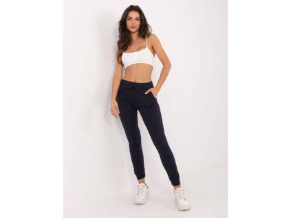 Tmavě modré basic jogger tepláky