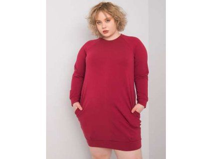 Vínové šaty plus size Ariadne