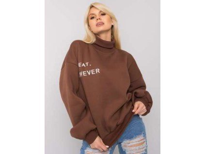 Hnědá oversized mikina Kelly