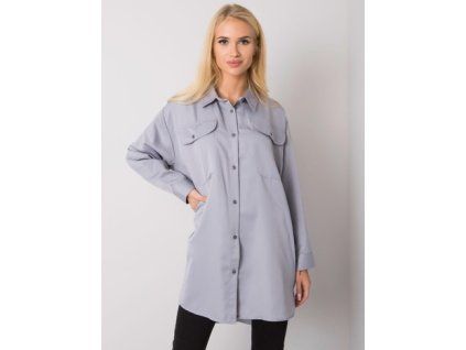 Šedá oversized košile Cathy