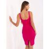 Fuchsiové basic pouzdrové šaty Dianna