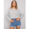 Šedý oversized svetr Layana OCH BELLA