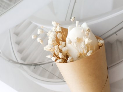 Květinová svíčka - Tulip Bouquet