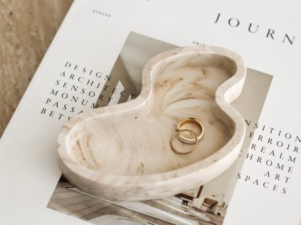 ODKLÁDACÍ ORGANICKÁ MISKA - MARBLE