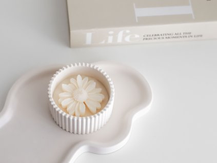 SÓJOVÁ SVÍČKA - BÍLÁ KOPRETINA