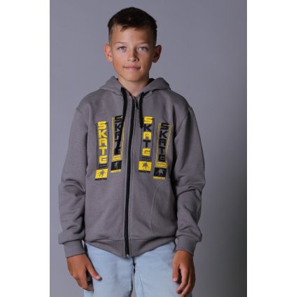 Chlapecká mikina FREESTYLE šedá