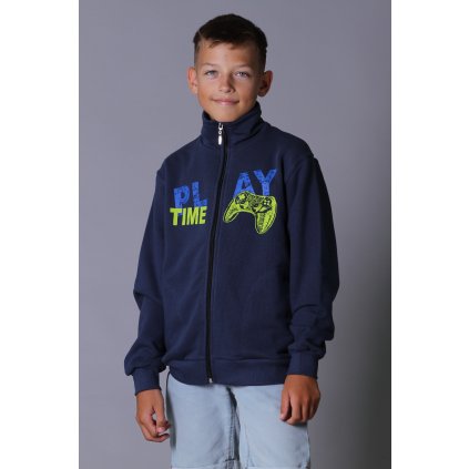 Chlapecká mikina PLAY TIME tmavě modrá