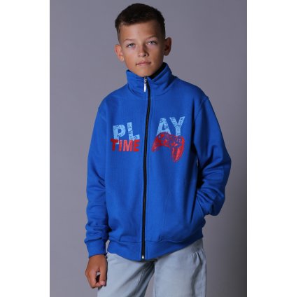 Chlapecká mikina PLAY TIME modrá