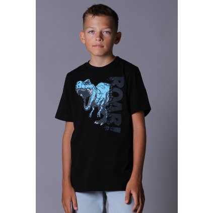 Chlapecké tričko krátký rukáv ROAR černá