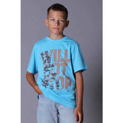 Chlapecké tričko krátký rukáv WILL tyrkysová