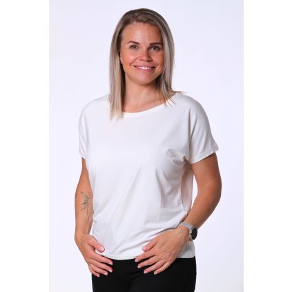 Dámská halenka z viskózy oversize smetanová