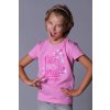 Dívčí tričko krátký rukáv FASHION fialková