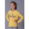 dívčí tričko dlouhý rukáv HOPE žlutá