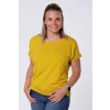 Dámská halenka z viskózy oversize hořčicová