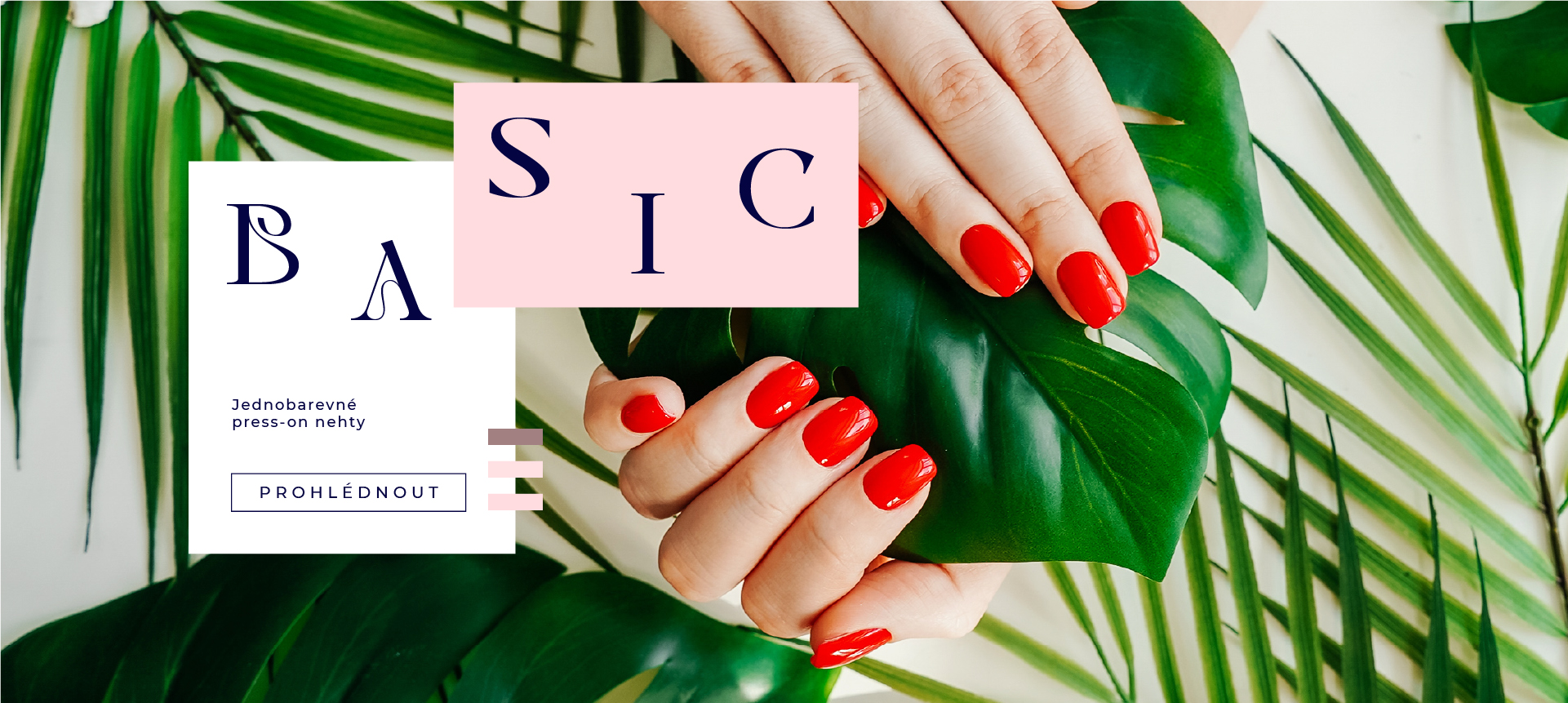 AnyNails.cz Basic jednobarevné nalepovací press-on nehty