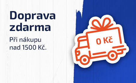 Doprava zdarma při nákupu  nad 1500 Kč.