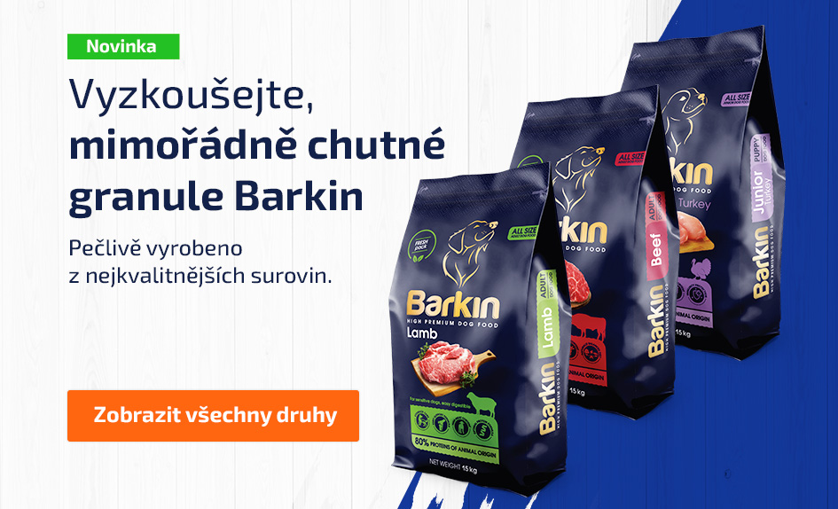 Mimořádně chutné granule pro psy Barkin