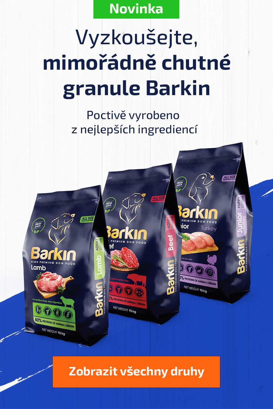 Mmimořádně chutné granule Barkin
