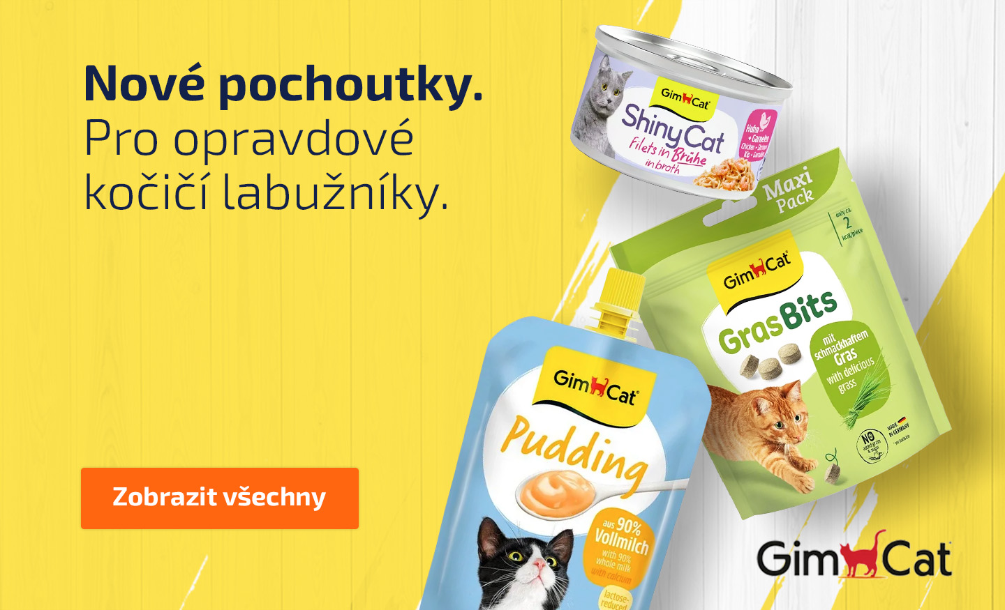 Novinka – Chutné pamlsky a lahodné maškrty od GimCat v naší nabídce