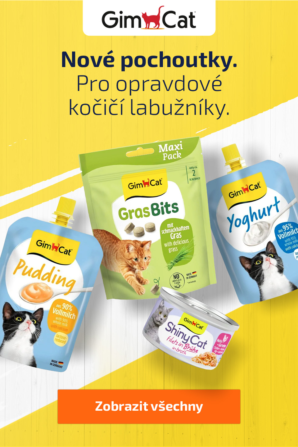 Novinka – Chutné pamlsky a lahodné maškrty od GimCat v naší nabídce
