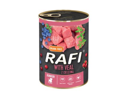 Rafi Dog Junior - Teľacie s čučoriedkami 400g