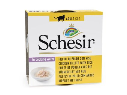 Schesir Cat - Kuracie filety s ryžou vo vlastnej šťave 85g