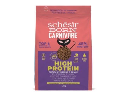 schesir cat born carnivore adult cerstve kuracie sled a losos 125kg