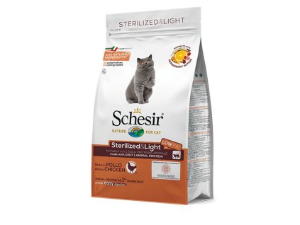 Schesir Cat Sterilized - Kuracie s ryžou 1,5kg