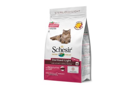 Schesir Cat Sterilized - Šunka s ryžou 400g