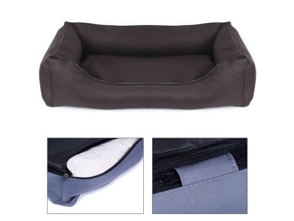 Sofa Valencia Pelech Štandard - hnedá farba (Veľkosť 120 x 90cm)