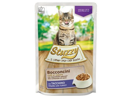 Stuzzy Cat Sterilized Chunks - Morčacie kúsky v šťave 85g