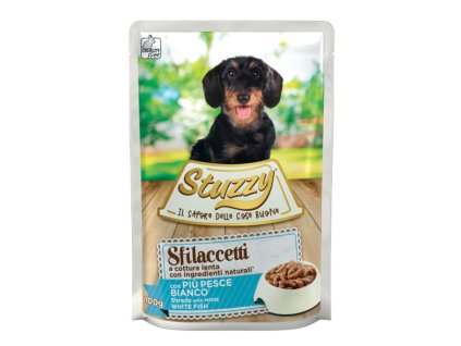 Stuzzy Dog Shreds - Trhané biele druhy rýb 100g