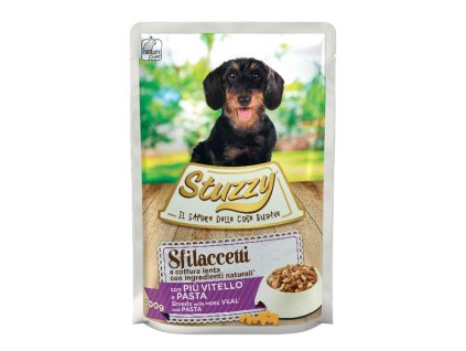 Stuzzy Dog Shreds - Trhané teľacie a cestoviny 100g