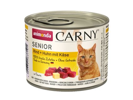 Animonda Carny Senior - Hovädzie, kuracie + syr 200g