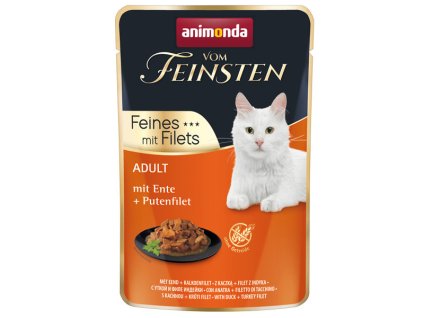 Animonda Vom Feinsten Adult Cat - Kačica a morčacie filety 85g
