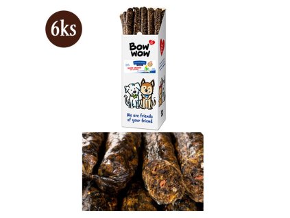 Bow Wow XL Klobása pre psa - kolagén a hovädzie 6ks (52cm)