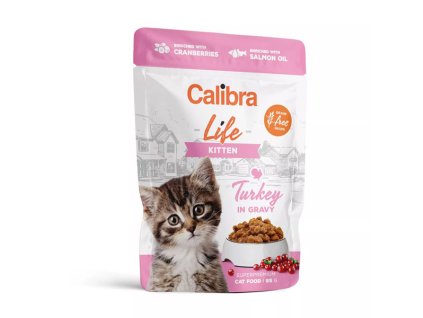 Calibra Cat Life Mačiatko Turkey in gravy 85g